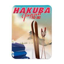 Hakuba Japanese travel poster.