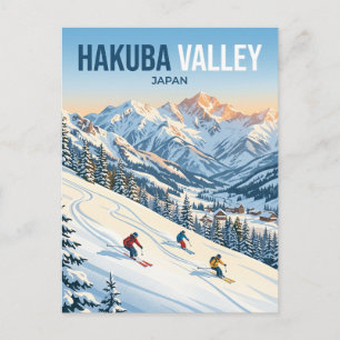 Hakuba Valley Skiing Japan Postcard