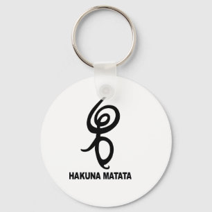 Hakuna Matata - African Symbol Keychain