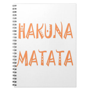 Hakuna Matata – African Tribal Text Art Notebook