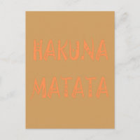 Hakuna Matata – African Tribal Text Art
