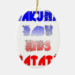 Hakuna Matata Baby & Kids: French Colour Design Ceramic Ornament