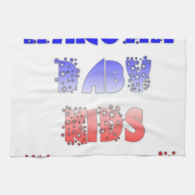 Hakuna Matata Baby & Kids: French Colour Design Kitchen Towel (Horizontal)