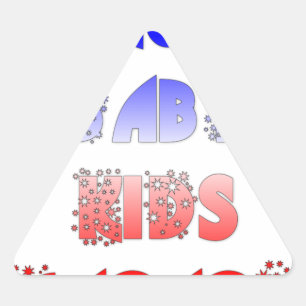 Hakuna Matata Baby & Kids: French Colour Design Triangle Sticker