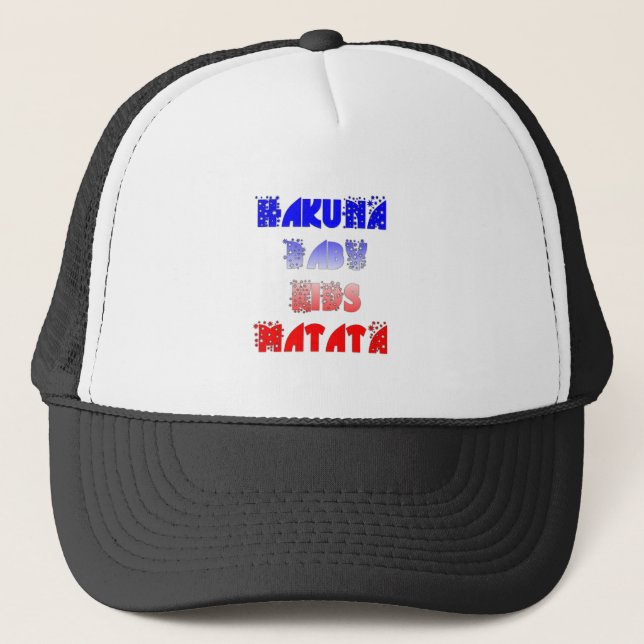 Hakuna Matata Baby & Kids: French Colour Design Trucker Hat (Front)