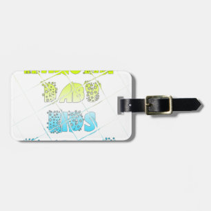 Hakuna Matata Baby Kids Happy Colours Art Print De Luggage Tag