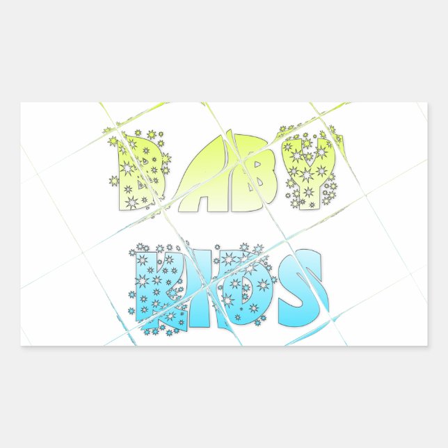 Hakuna Matata Baby Kids Happy Colours Art Print De Sticker (Front)