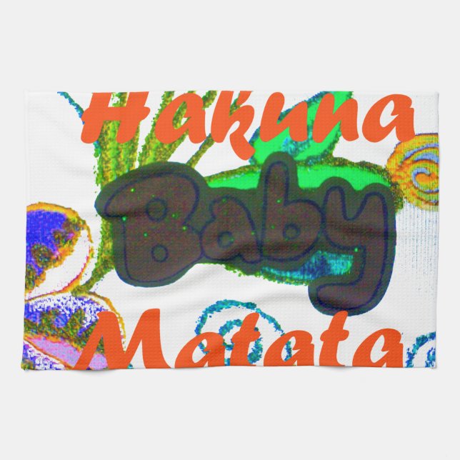 Hakuna Matata Baby.png Kitchen Towel (Horizontal)