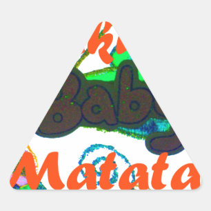 Hakuna Matata Baby.png Triangle Sticker