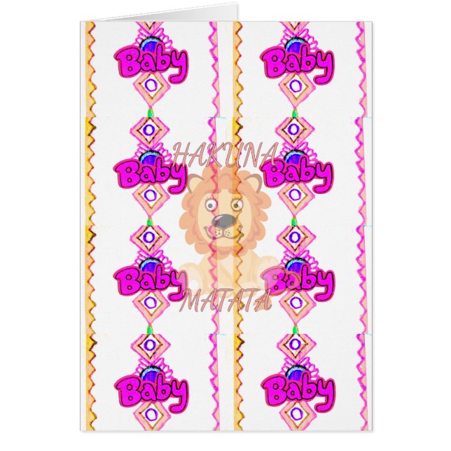 Hakuna Matata : Beau bébé Lion Design Motif (Devant)