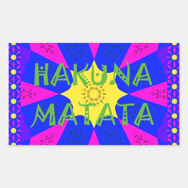 Hakuna Matata Beautiful Amazing Design Colours Sticker (Front)