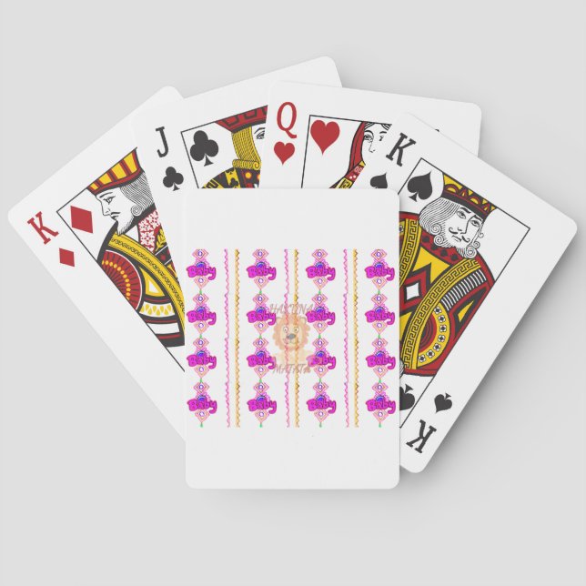 Hakuna Matata: Beautiful Baby Lion Design Motif Playing Cards (Back)