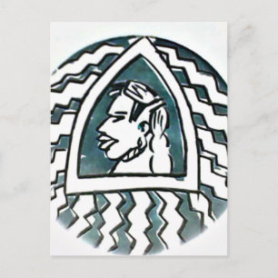Hakuna Matata Blue Triangle Style.png Postcard