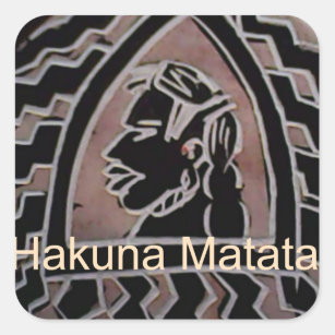 Hakuna Matata Bongo Flavour. Square Sticker