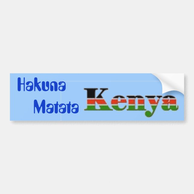 Hakuna        Matata Bumper Sticker (Front)