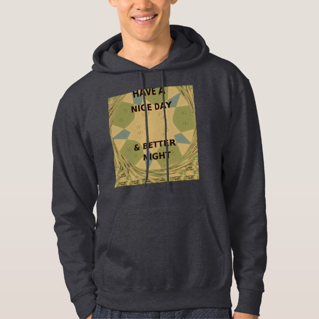 Hakuna matata camo Custom Men's Basic Hooded Sweat Hoodie (Front)