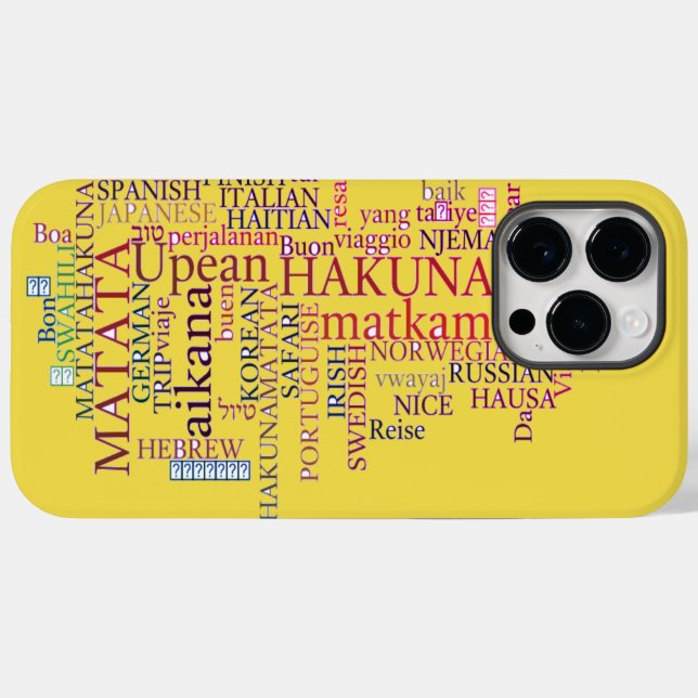 Hakuna Matata Case-Mate iPhone Case (Back (Horizontal))