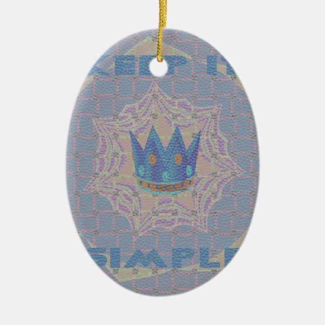 Hakuna matata ceramic ornament (Front)