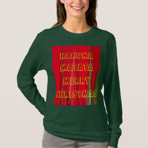 Hakuna Matata Christmas Colours Long Sleeve T-shir T-Shirt