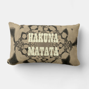Hakuna Matata Classic Home Decor Cotton Lumbar Pillow