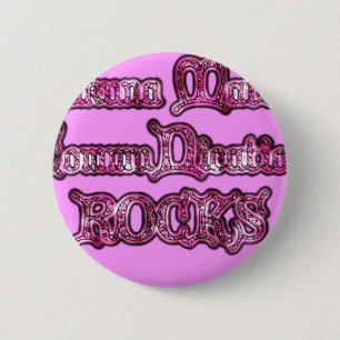 Hakuna Matata Communication ROCKS Art Print 2 Inch Round Button