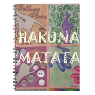 Hakuna Matata cute amazing work of art.png Notebook