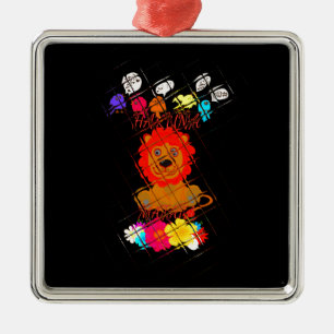 Hakuna Matata cute baby lion king Metal Ornament