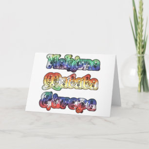 Hakuna Matata Europe Art Print/Graphic Card