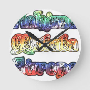 Hakuna Matata Europe Art Print/Graphic Round Clock