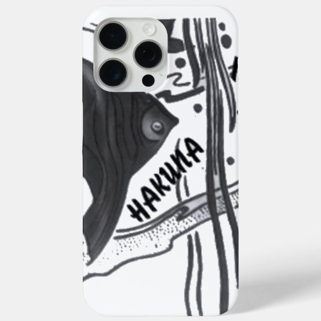Hakuna Matata Fish Art Print Case-Mate iPhone Case (Back)