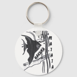 Hakuna Matata Fish Art Print Keychain