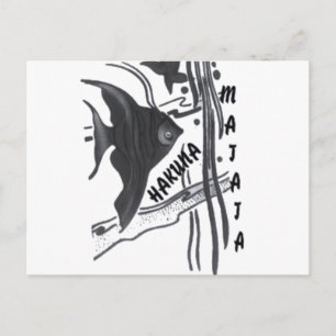 Hakuna Matata Fish Art Print Postcard
