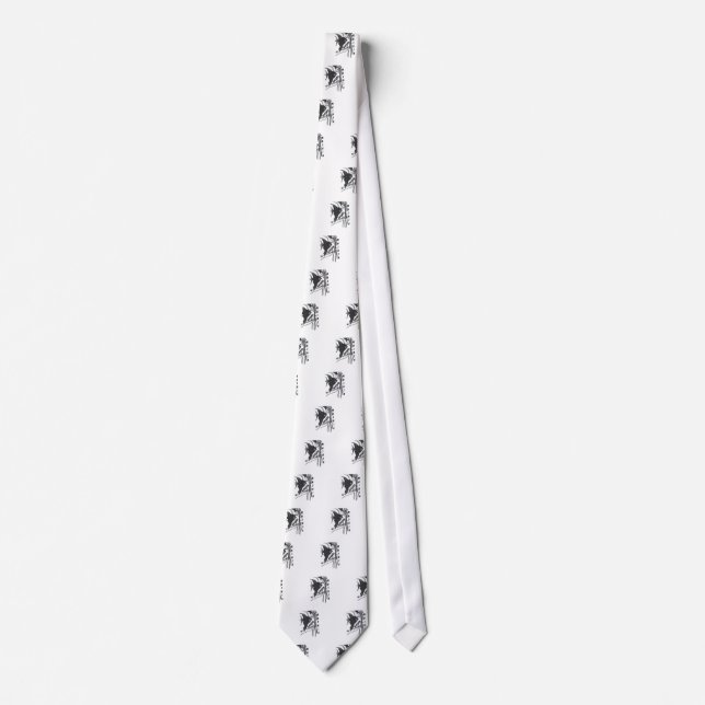 Hakuna Matata Fish Art Print Tie (Front)