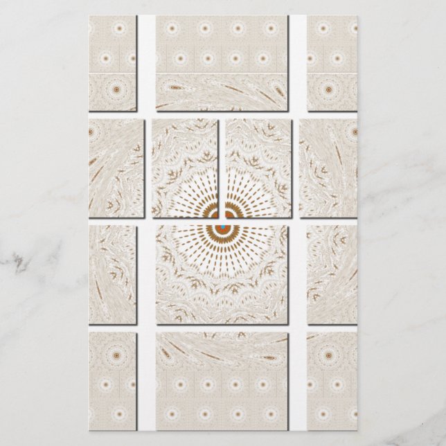 Hakuna Matata Floral Wall canvas tiles (Front)