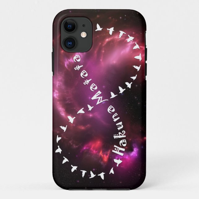 Hakuna Matata Forever on Pink Nebula Case-Mate iPhone Case (Back)