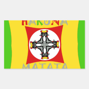 Hakuna Matata Fun Rasta Colours: Vibrant & Carefre Sticker