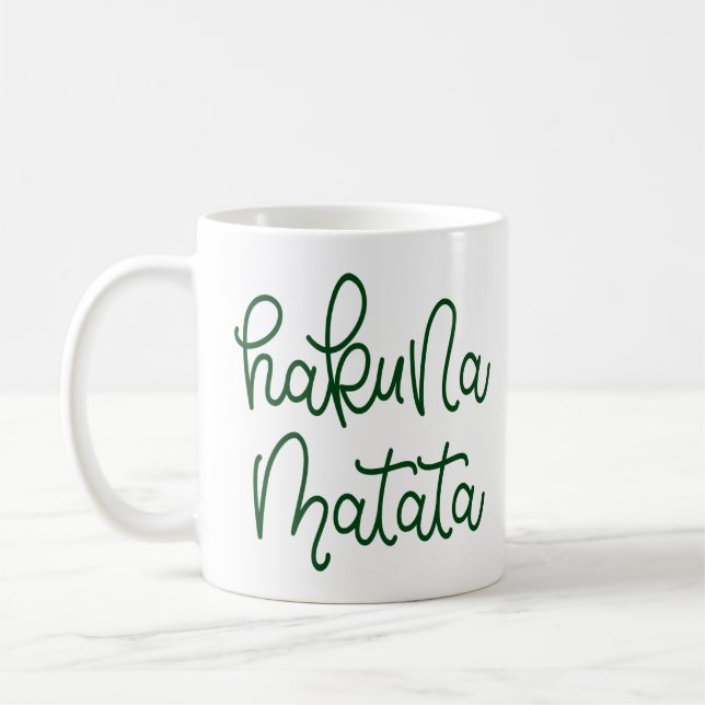 Hakuna Matata Funny Swahili Quotes East Africa Coffee Mug (Left)