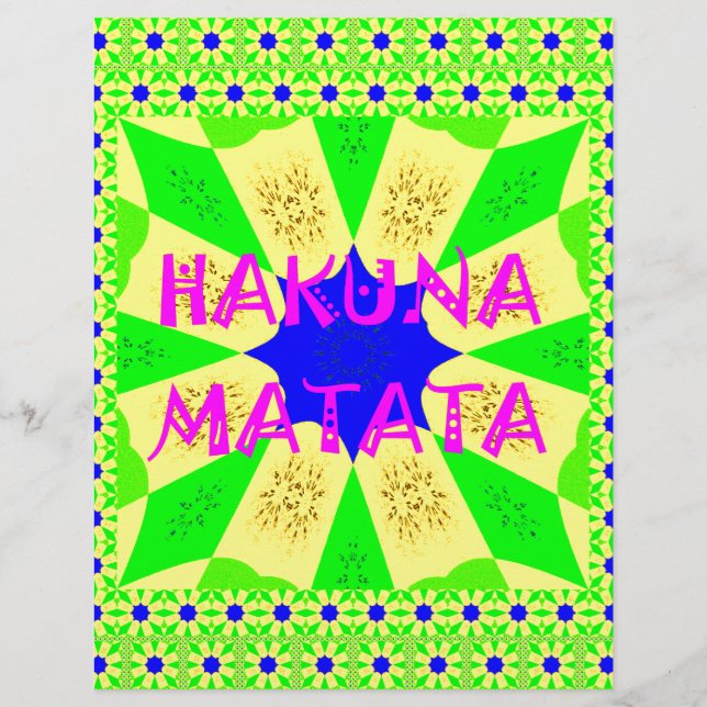 Hakuna Matata - Geometrical Global inspired custom (Front)