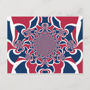 Hakuna Matata Gifts trendy stylish red and blue.jp Postcard
