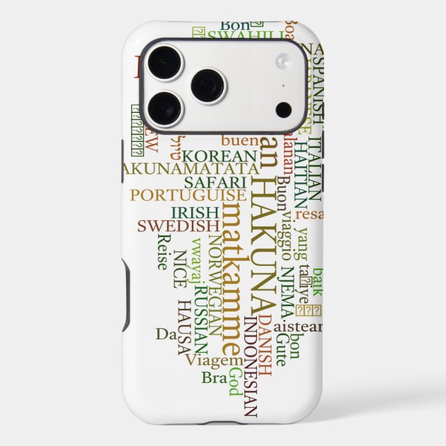 Hakuna Matata Global Word Cloud Art (Verso)