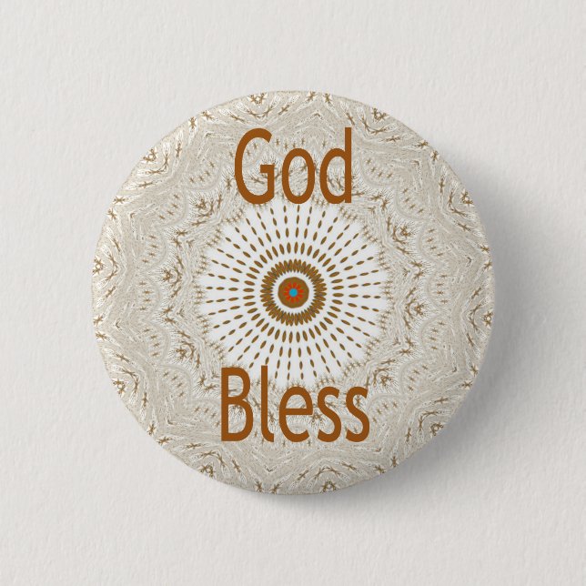 Hakuna Matata God Bless you 2 Inch Round Button (Front)