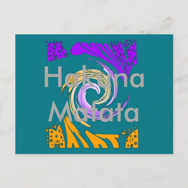 Hakuna Matata Hakuna Matata Cadeaux cartes étoiles (Devant)