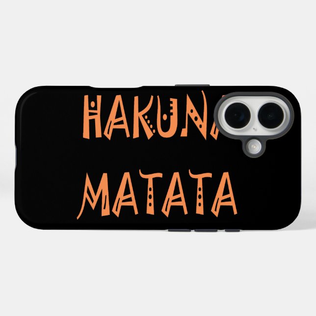 Hakuna Matata Hakunamatata Case-Mate iPhone Case (Back (Horizontal))