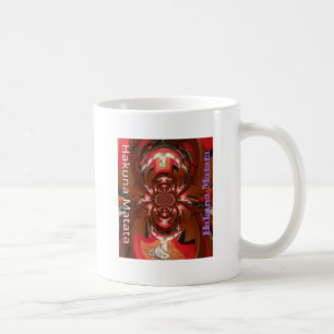 Hakuna Matata Halloween Mask Kaleidoscope Abstract Coffee Mug