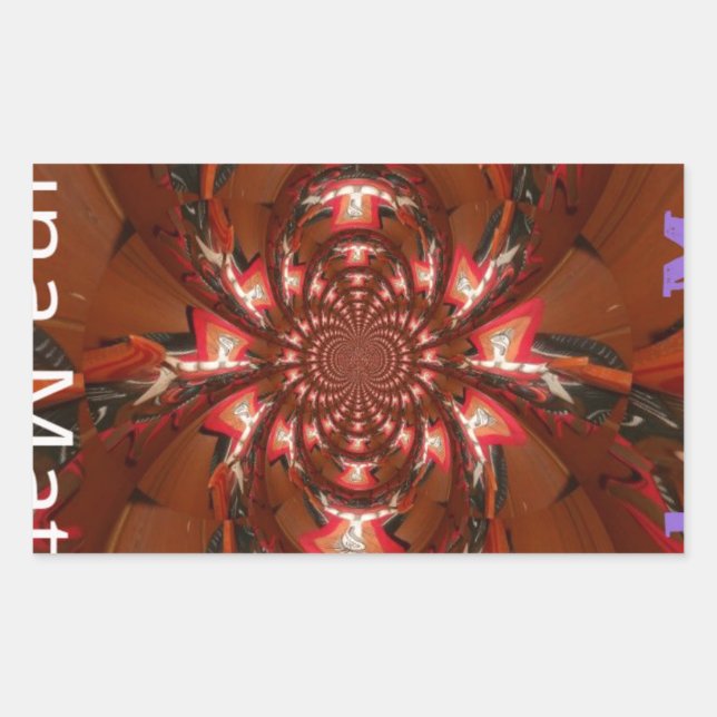 Hakuna Matata Halloween Mask Kaleidoscope Abstract Sticker (Front)