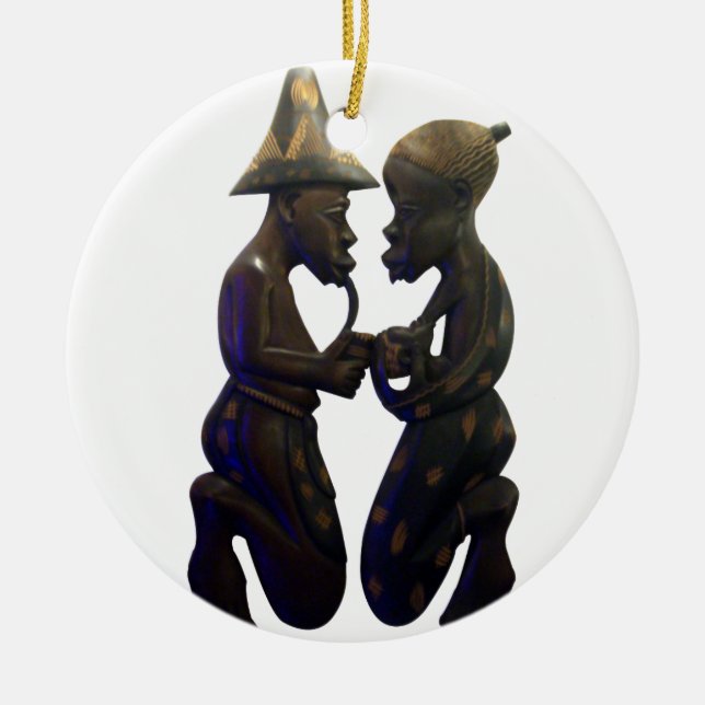 Hakuna Matata Having fun Old School is the best Ceramic Ornament (Front)