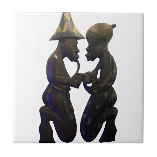 Hakuna Matata Having fun Old School is the best Tile (Front)