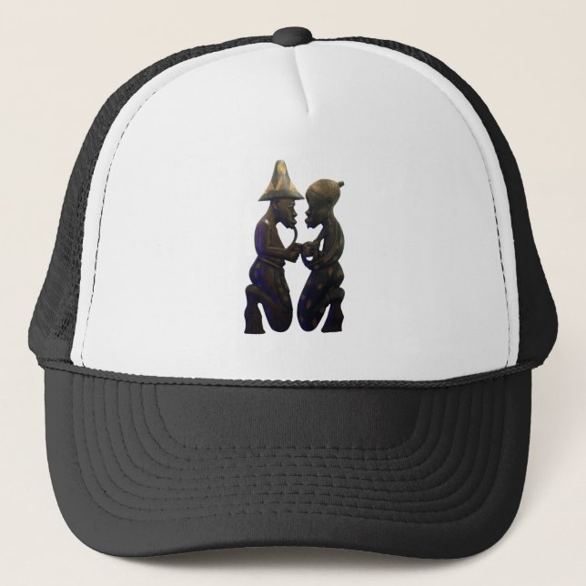 Hakuna Matata Having fun Old School is the best Trucker Hat (Front)