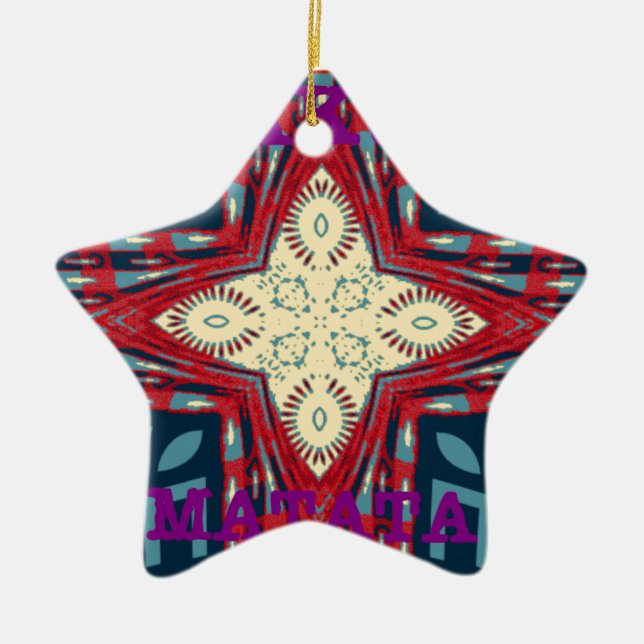 Hakuna Matata Hope disign Ceramic Ornament (Front)
