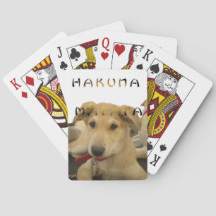 Hakuna Matata I know what you are thinking pinctur Playing Cards